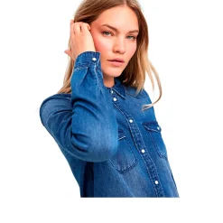 Donna VERO MODA Camicie<MARIA DENIM SLIM SHIRT MIX Slim fit