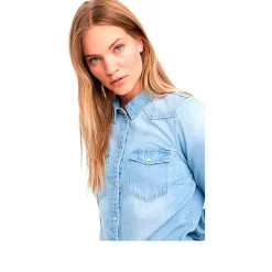 Donna VERO MODA Camicie<MARIA DENIM SLIM SHIRT MIX Slim Fit